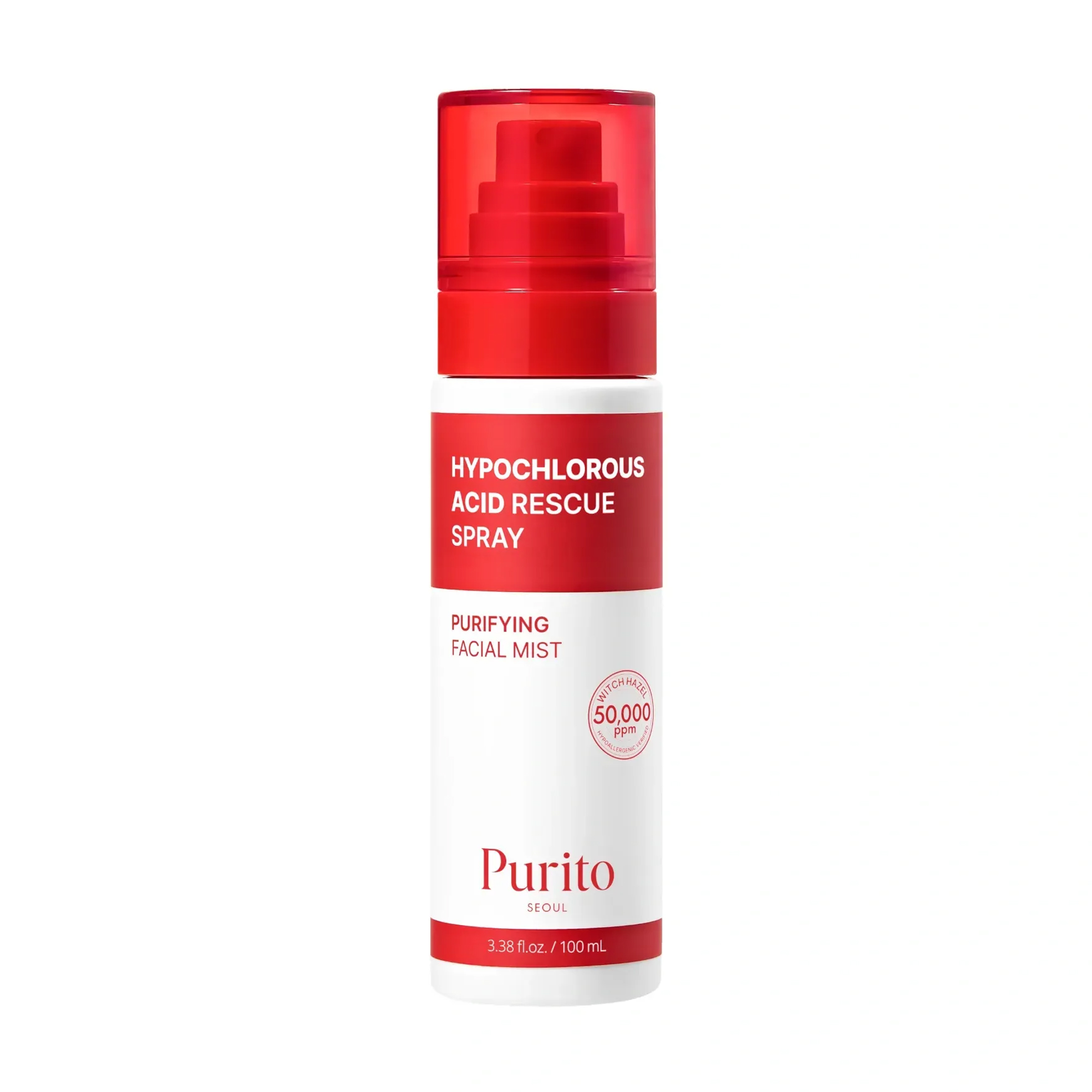 Спрей для обличчя Purito Seoul Hypochlorous Acid Rescue Spray з гіпохлоритною кислотою, 100 мл
